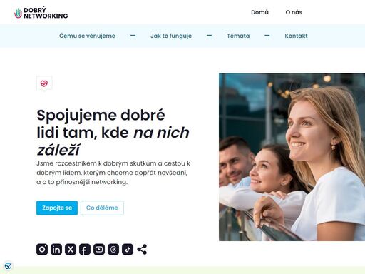 dobrý networking – rozcestník k dobrým skutkům a cesta k dobrým lidem. spojujeme dobrovolníky na akcích, jako je darování krve, sázení stromů a úklid veřejných prostor, pro dobro druhých. po každé akci vás čeká networking s lidmi podobných hodnot. přidejte se a budujte nové vztahy!
