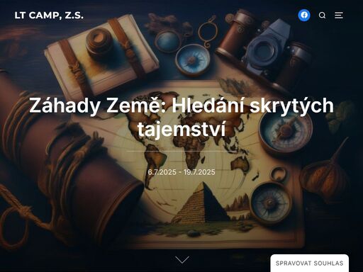 letní dětský tábor zaměřený na pobyt v přírodě, turistiku, komunikaci mezi dětmi, rozvojem dětské osobnosti s důrazem na práci v kolektivu. v roce 2024 na téma stroj času s celotáborovým programem.