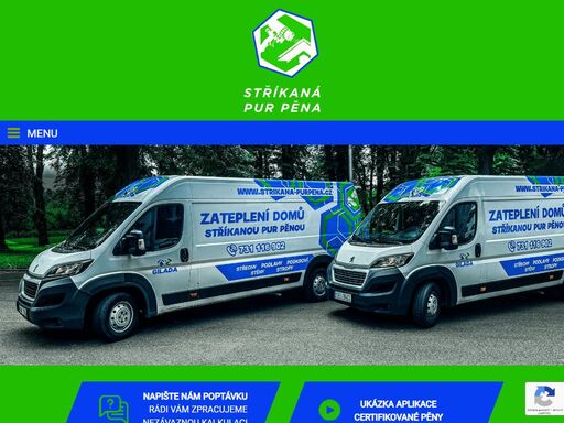 stříkaná pur pěna, certifikovaná pěna purteco
