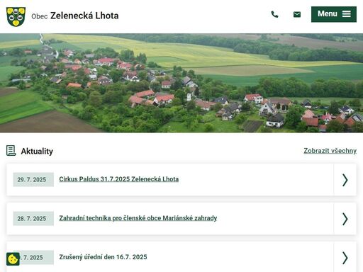 obec zelenecká lhota se nachází v okrese jičín, kraj královéhradecký