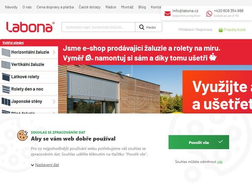 žaluzie, rolety, pergoly, markýzy na míru ? česká výroba. objednejte online z pohodlí domova a ušetřete ? zjistěte cenu ihned na e-shopu labona.cz.