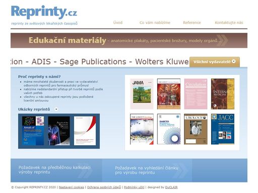 reprinty.cz - reprinty za světových lékařských časopisů