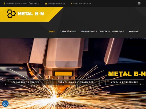 zakázková výroba se specializací na výrobky do výrobních linek pro automobilový průmysl. servis a úprava formou inovace stávajících výrobních linek.