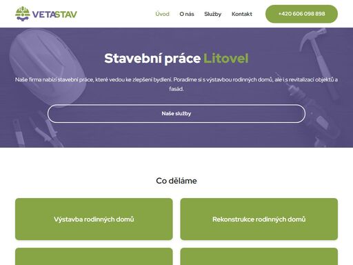jsme profesionální stavební firma, která má bohatou praxi v oboru stavebnictví. snažíme se vždy nalézt efektivní cestu ke zlepšení bydlení podle vašeho přání.