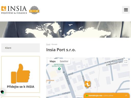 insia a.s. praha. jste makléř nebo zájemce o pojištění? kontaktujte naše specialisty nebo se na nás obraťte přes kontaktní formulář.