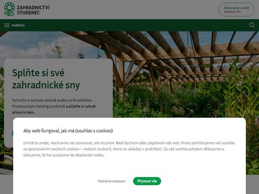 vytvořte si zahradu podle svých představ. objevte tisíce rostlin a zahradnických potřeb pro mistry zahrad i amatérské nadšence.