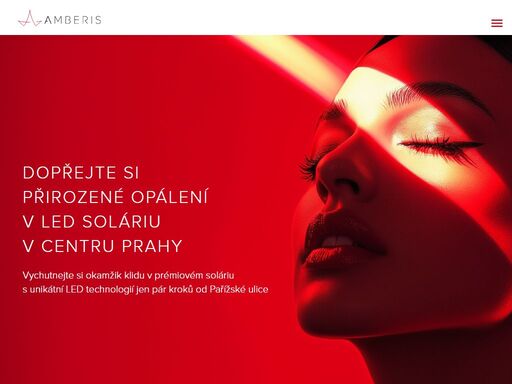 prémiové led solárium a terapie červeným světlem (red light therapy) nyní v centru prahy! navštivte moderní solárium amberis na praze 1.