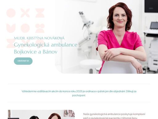 nová gynekologická ambulance bojkovice a bánov