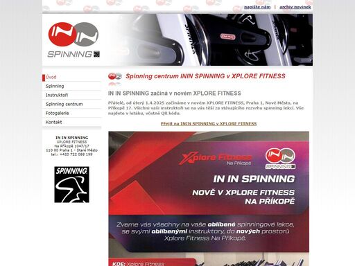 v novém spinningovém centru inin spinning v praze 1 najdete v příjemném sportovním prostředí 15 spinnerů nové generace. všechny spinnery jsou vybaveny měřiči tepové frekvence a dalších hodnot, důležitých k vašemu kvalitnímu kondičnímu tréninku.