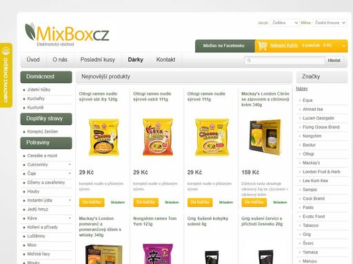 internetový obchod mixbox nabízí mnoho zajímavého zboží různého zaměření.