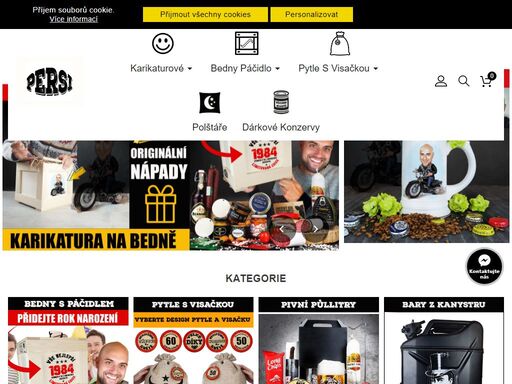 originální dárkové bedny s páčidlem pro muže i ženy, dárkové pytle a další originální dárkové koše. objednejte si dárkové balíčky.