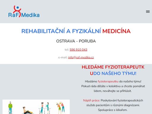 rehabilitační a fyzikální medicína ostrava poruba