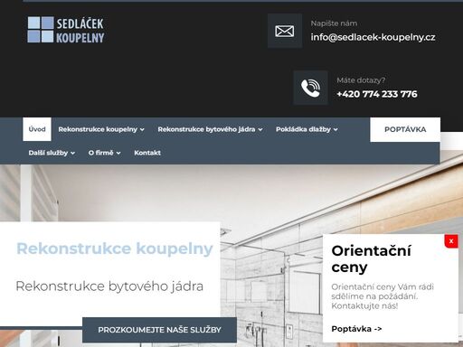 nabízíme kompletní rekonstrukce koupelny, rekonstrukce bytového jádra a obklady brno 