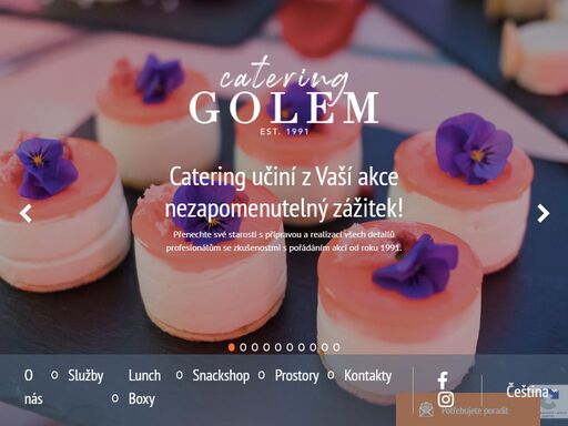 golem - přenechte své starosti s přípravou a realizací všech detailů profesionálům se zkušenostmi s pořádáním akcí od roku 1991.