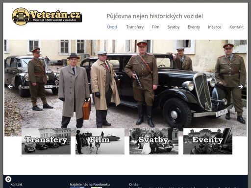 {:cs}půjčovna historických vozidel pro svatby, transfery, film, jízdy a mnohé jiné příležitosi.{:en}půjčovna historických vozidel pro svatby, transfery, film, jízdy a mnohé jiné příležitosti. z naší nabídky veteránů si jistě vyberete.{:}