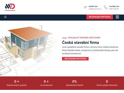 ?? hledáte spolehlivou českou stavební firmu? ?? realizujeme zakázky v širokém okolí ostravy, olomouce a zlína ?? neváhejte nás kontaktovat!