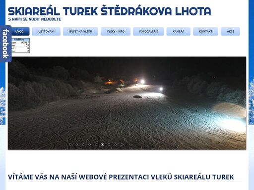 skiareál,turek,štědrákova lhota,jeseníky,ubytování,lyžařské,vleky,škola,kurzy,bufet,občerstvení, chata oldřiška