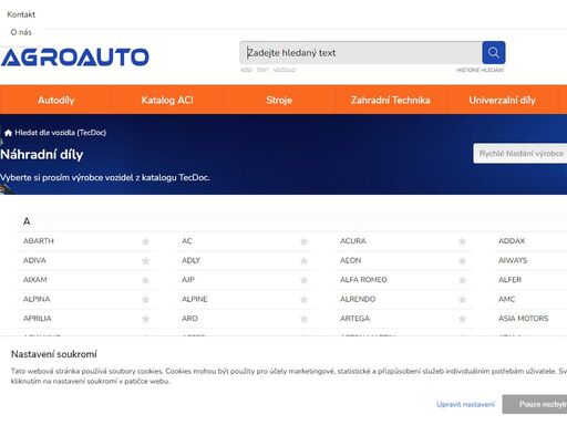 eshop . prodej automobilových náhradních dílů - . . .