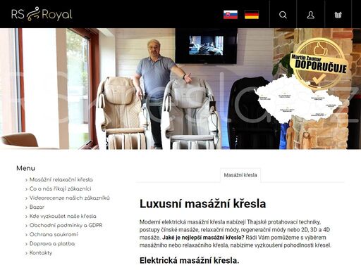 luxusní masážní křesla na eshopu rskresla.cz. moderní masážní křesla nabízejí širokou škálu masáží. co více mohou naše masážní křesla nabídnout...