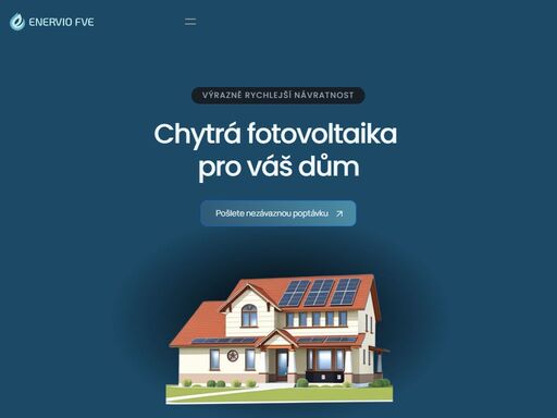 chytrá fotovoltaická řešení na splátky pro domácnosti, firmy i obce. moderní technologie, výstavba na klíč a profesionální servis.