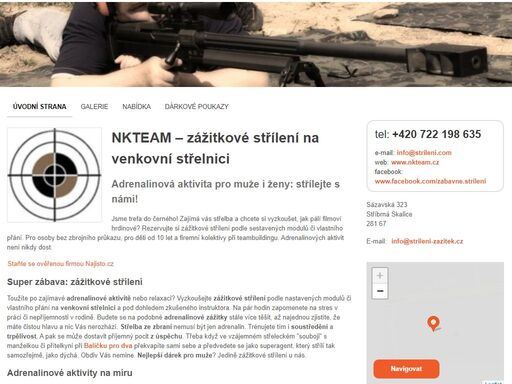 vyberte si u nás adrenalinovou aktivitu, na kterou nikdy nezapomenete. vyzkoušejte zážitkové střílení ostrými i slepými náboji z legendárních zbraní.