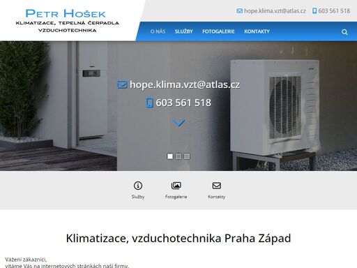 servis, prodej, montáž klimatizací, tepelných čerpadel, vzduchotechniky praha západ