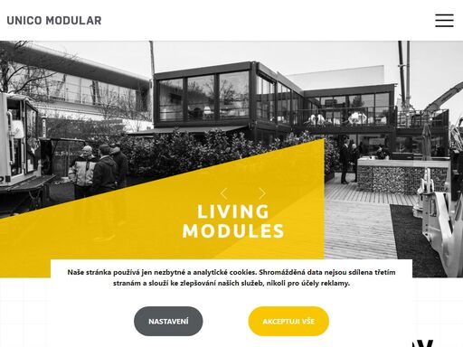 „společnost unico modular je inovativní, kreativní, flexibilní a spolehlivý dodavatel modulárních staveb“ · inovativní. přinášíme nová vlastní technická řešení.