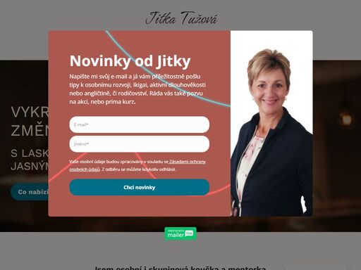 jsem jitka, koučka a mentorka. pomůžu vám zpracovat vaše obavy a najít cestu k úspěšnému a šťastnému svobodnému životu. životní, profesní a jazykový koučink.