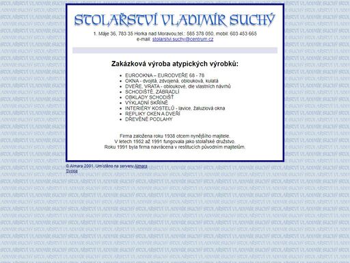 zakázková výroba atypických výrobků