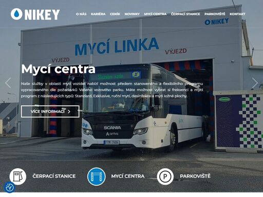 společnost nikey s.r.o. provozuje řetězec 16 mycích a 18 čerpacích stanic s vyspělou technologií specializovaných na nákladní a autobusovou dopravu po celé české republice.