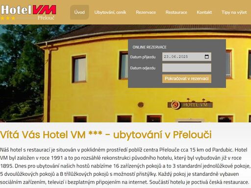 náš hotel v přelouči nabízí ubytování v moderně zařízených pokojích. k dispozici je 40 lůžek, parkoviště a wifi internet zdarma.