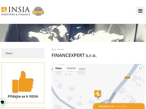 insia a.s. praha. jste makléř nebo zájemce o pojištění? kontaktujte naše specialisty nebo se na nás obraťte přes kontaktní formulář.