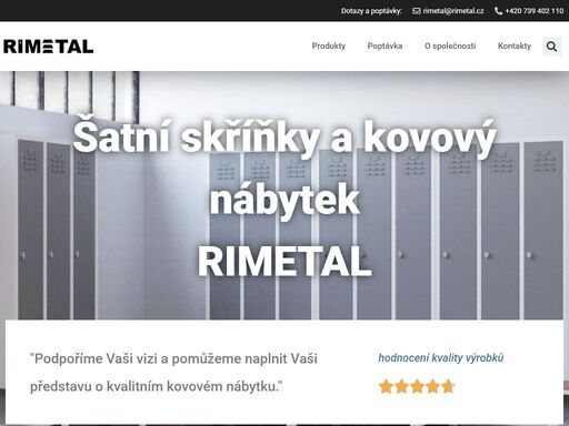 prvotřídní šatní skříňky a kovový nábytek
rimetal.