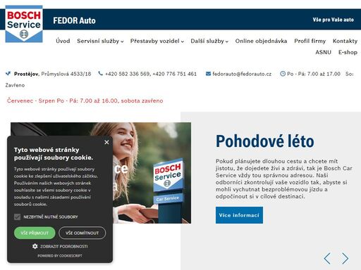 jsme autorizovaný bosch car service. poskytujeme profesionální a kvalitní servisní služby. disponujeme nejmodernějším vybavením a týmem zkušených a kvalifikovaných zaměstnanců. naše vysoká odbornost nabízených služeb je pravidelně prověřována nezávislými audity a dílenskými testy.