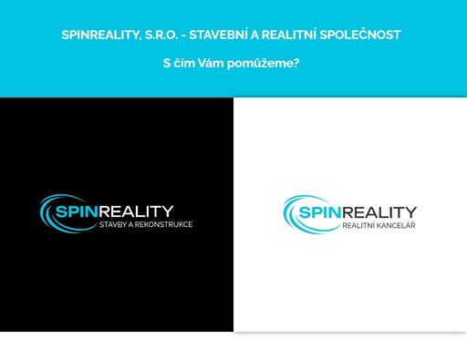 úvodní stránka stavební a realitní společnosti spinreality, s.r.o. prodej, pronájem, rekonstrukce či zateplení nemovitostí. jsme tu pro vás.