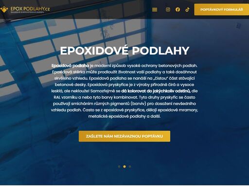 naše firma epox podlahy nabízí pokládku polyuretanových a epoxidových podlah a restaurování betonových podkladů. ať už potřebujete pokrytí v ...
