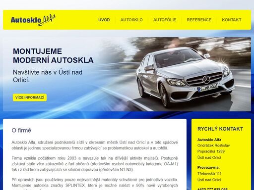 sídlíme v ústí nad orlicí a zabýváme se problematikou autoskel a autofólií.