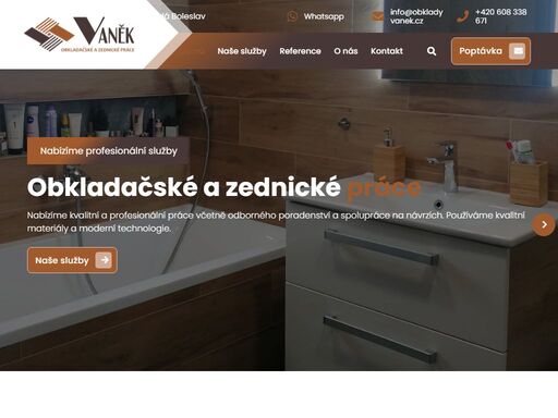 obkladačské a zednické práce