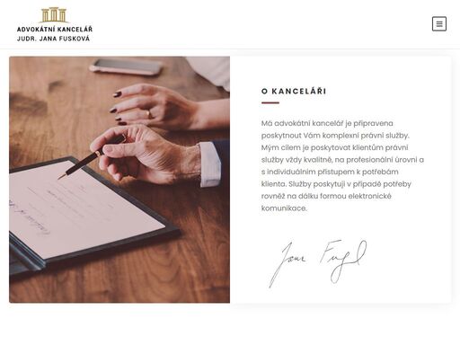 advokátní kancelář judr. jana fusková