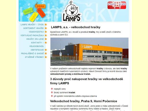 velkoobchod hračky lamps nabízí hračky pro kluky i holky, autíčka panenky a další hračky z dovozu i čr. - lamps hračky - úvod