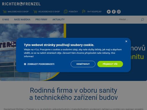 richter + frenzel je rodinná firma v oboru technického zařízení budov. disponuje výrobky v oblasti topení, instalací, sanity a mnoho dalšího