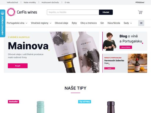 dovážíme portugalská vína, olivové oleje, olivy a sardinky. vybíráme pro vás portská vína, vinho verde, sardinky nebo oblíbené tremoco od malých výrobců z oblastí alentejo, bairrada, douro, lisabon a vinho verde.
