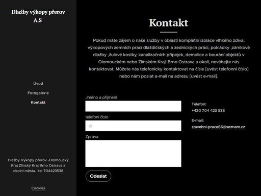 dlaždičské a výkopové práce