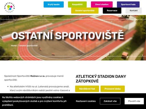 aktualní informace o dění na sportovištích v rožnově pod radhoštěm, chystané akce, fotogalerie a další užitečné informace.