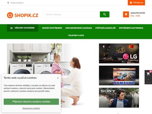 shopik.cz - petr polák - prodej, záruční i pozáruční servis elektroniky, bílé techniky, satelitní techniky, telefony.