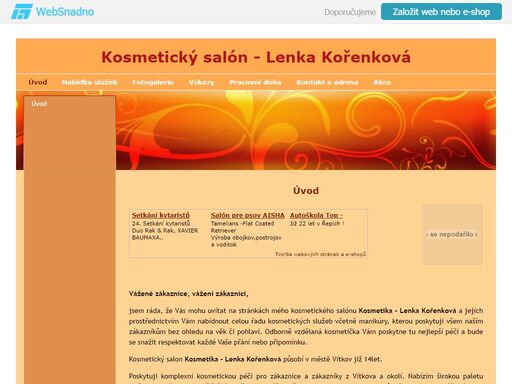 kosmetika - lenka kořenková