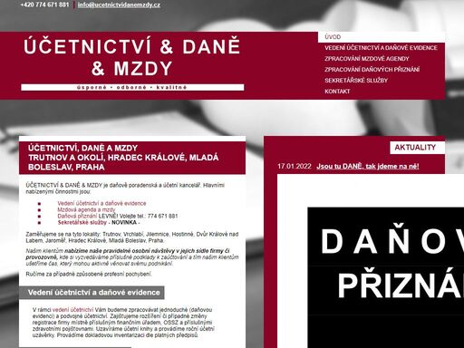 vedení,účetnictví,daně, mzdy,daňová,evidence,podarenství,agenda vedení účetnictví a daňové evidence, daňové poradenství, externí zpracování mzdové agendy pro trutnov, hradec králové a okolí