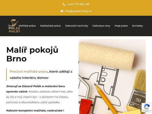 malíř pokojů brno | eduard polák nabízí čistou a precizní výmalbu bytů, domů i kanceláří. spolehlivost a kvalita zaručena. malíř pokojů brno levně.