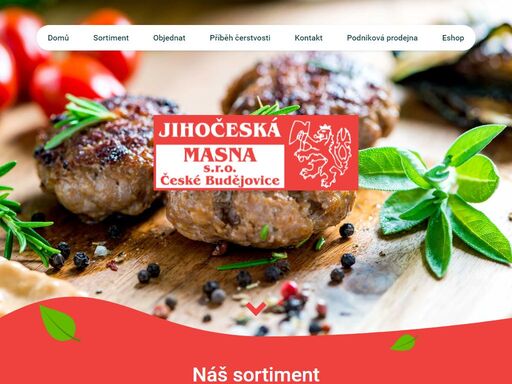 jihočeská masna s. r. o. je moderní podnik, splňující veškeré náročné podmínky pro výrobu kvalitních výsekových mas od porážky až po finální výrobek.