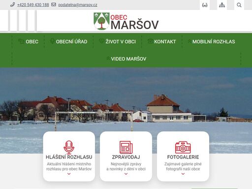 oficiální stránky obce maršov